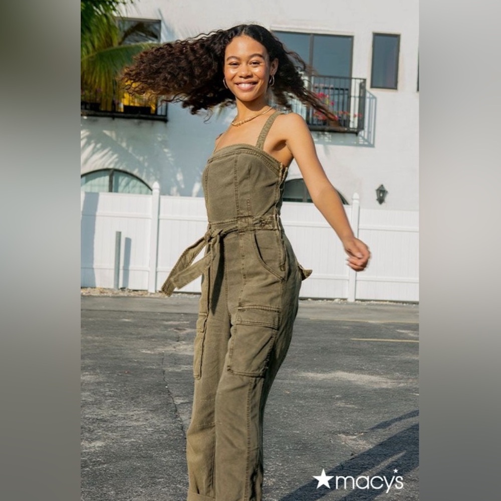 Free people Go West utility jumpsuit